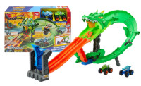 Гарячі колеса Монстр вантажівки Dragon Race Set