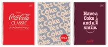 A4 Wheelbook 100 аркушів сітки Гібрид Coca Cola Interprint