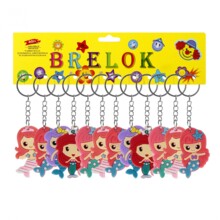 Брелок гумовий 5см Русалка op12pcs. D33216