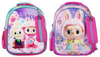 Рюкзак Лабубу 26х37х12 2zippers 2кишені 2мікс 3D 333578