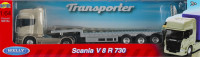 Вантажівка вантажівка металевий евакуатор Scania 30x9x6 Welly 68025
