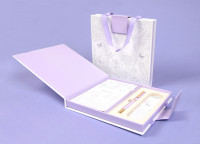 Металева автоматична ручка + преміум-ноутбук Purple SADPEX 851000