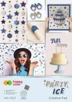 PARTY Ice Block, A4, 10 ковчег, голографічний + блиск, 75-150 г/м2, Happy Color