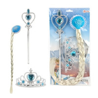 Маленька принцеса Set – ICE PRINCESS з косою, паличкою та тіарою