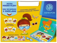 Магнітний пазл Смайлик з емоціями 45 штук валіза ASTRA 338025902