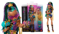 Monster High Nefera de Nile Basic Doll, Royal Mummy in Dress + Lavish Scarab JDR48 WB4