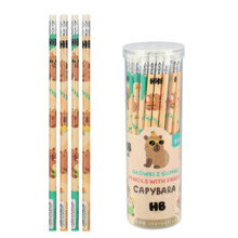 Олівець з гумкою HB Kapibara tube A'48 STARPAK 580627