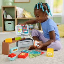 Fisher-Price „Learn and Laugh” Shop – Cash Register „Shop and Scan” Interactive Toy (POL/ENG/CZ/SL/HU) JGW98