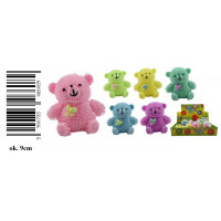 Сяючий гумовий плюшевий ведмедик 9cm mix4 A'12 D25068