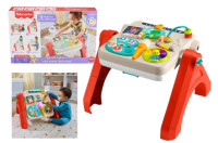 Fisher-Price „Learn and Laugh!” Навчальний стіл – Easel 4 в 1 Інтерактивна іграшка (POL/ENG/CZ/SL/HU) JGW88