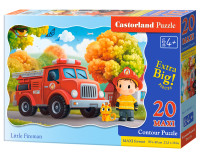Пазл 20 ель. Maxi Little Fireman CASTORLAND C-02467