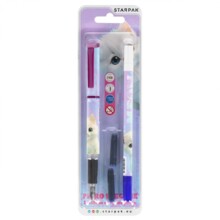 Ручка для фонтану Kitty STARPAK 583518 з картриджем і гумкою