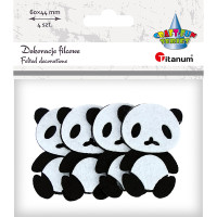 3D Panda Felt Decorations TITANUM CARFT-FUN SERIES