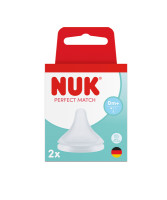 NUK 2el S силіконовий пляшковий ніпель 10124032