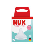 NUK Ніпель для пляшки 2el XL силіконовий 10124035