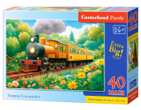 Пазл 40 ель. Літній локомотив Maxi CASTORLAND B-040414