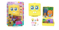 Компактний набір Polly Pocket x SpongeBob SquarePants + SpongeBob and Patrick Micro Dolls, 7 аксесуарів JKC84 WB4