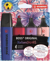Хайлайтер 4 кольори Stabilo Boss Nature Colors case STABILO 70/4-103-5