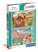 2x20 Piece Puzzle Disney Classic CLEMENTONI 24837