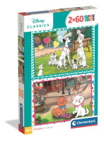 2x60 Piece Puzzle Disney Classic CLEMENTONI 24836