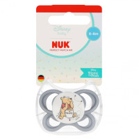 NUK Perfect Match 1 Повітряний силіконовий заспокійливий соска Вінні попелястий 10175362