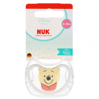 NUK Perfect Match 2 Air Silicone Soothing Pacifier Winnie the Pooh White 10176354