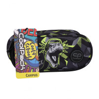 Пенал Овальний мішечок 1 блискавка 1 клапоть Кампус Dinoparka CoolPack PATIO F062966