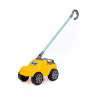 Автомобіль Push Off-road 60 см Bobi з ручкою жовтий POLESIE 75007