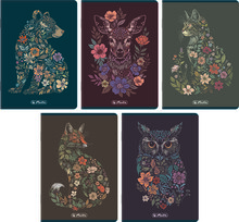 HERLITZ PREMIUM FLORIMALS Ноутбук A5/32 аркуші, картатий з полем