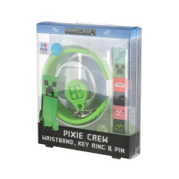 PIXIE CREW 3-в-1 MINECRAFT Set – Браслет, брелок і шпилька
