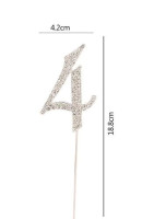 ТОРТА ТОППЕР 4 СРІБЛА ЦИРКОНІЮ 19CM NER PBH