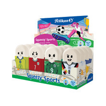 Гумка дисплейна PELIKAN SQUEEZY SPORTS 16 шт.