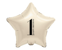 ПОВІТРЯНА КУЛЯ FOL ЗІРКА 1 КРЕМ 44CM GO FOL