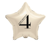 ПОВІТРЯНА КУЛЯ FOL ЗІРКА 4 КРЕМОВИЙ 44CM GO FOL