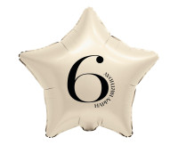 ПОВІТРЯНА КУЛЯ FOL ЗІРКА 6 КРЕМОВИЙ 44CM GO FOL