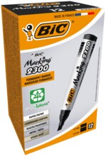 Постійний маркер BiC Marking 2300 Чорна скошена коробка наконечника 12 шт