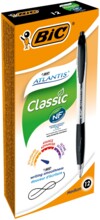 BiC Atlantis Натисніть автоматичну ручку Black Box 12 шт.