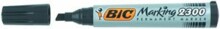 Постійний маркер BiC Marking 2300 Синя скошена коробка наконечника 12 шт
